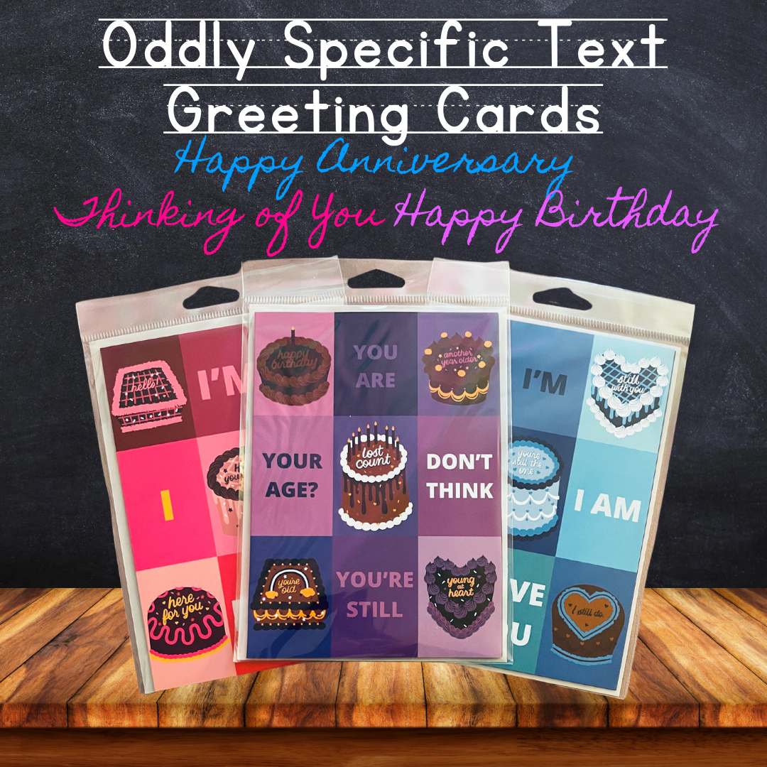 Oddly Specific Text Greeting Cards