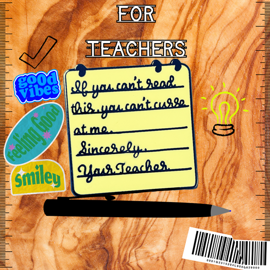 For Teachers Hard Enamel Pin (1 in)